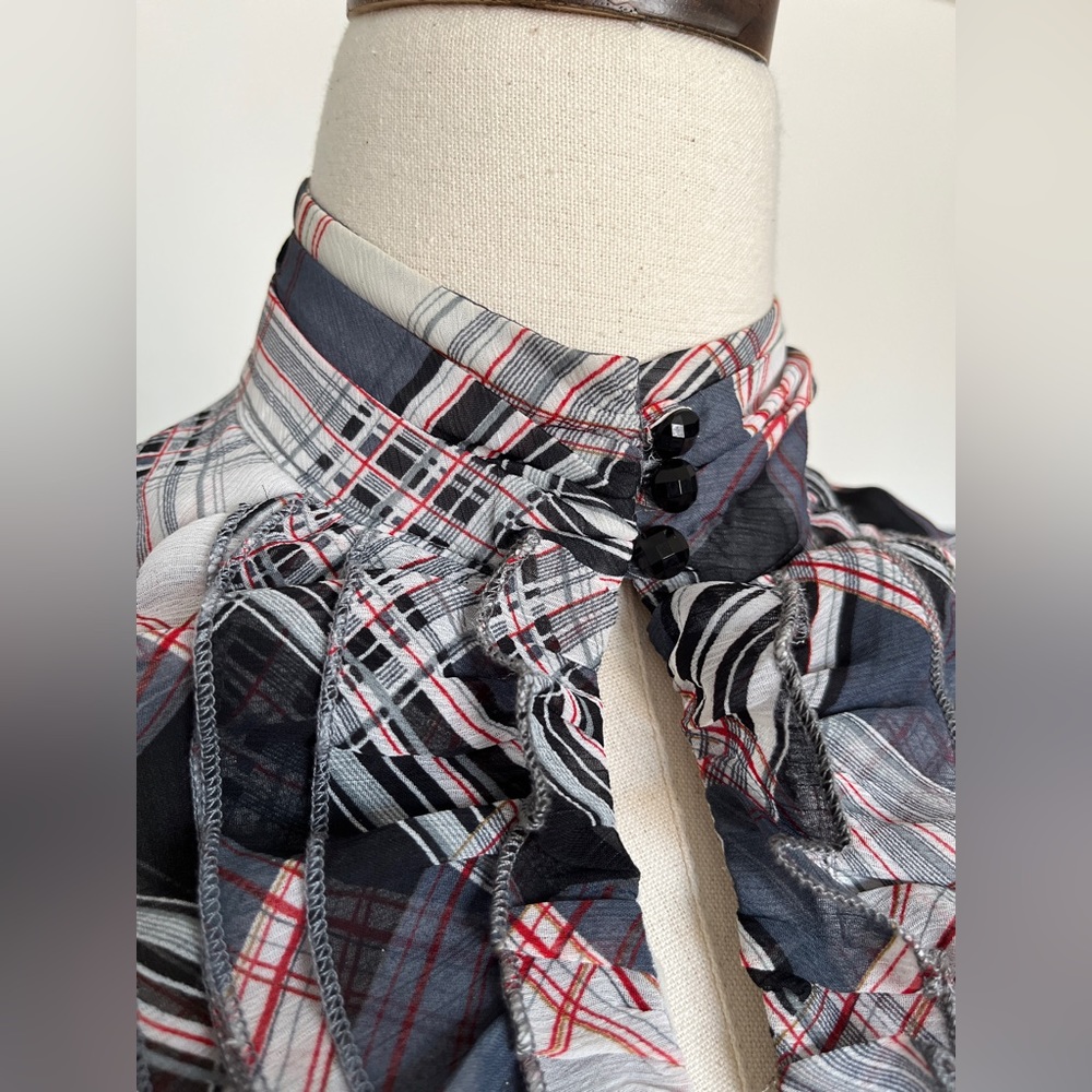 Classy Ruffled Vintage Style Blouse